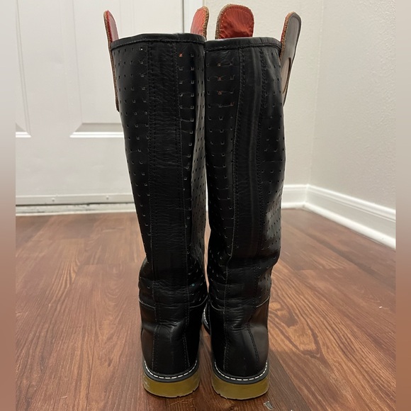 Black Leather Boots Size 36 - Picture 5 of 14